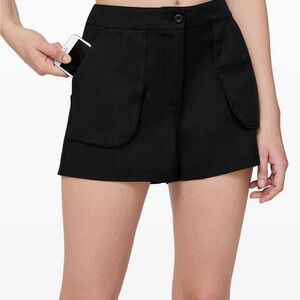 Lululemon Athletica This Instant Water Resistant Black Shorts Size 6